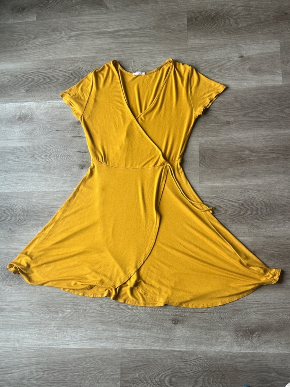 Rolla Coster Mustard Wrap Midi Dress